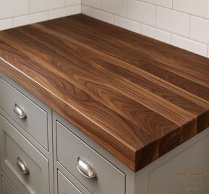 چوب گردو در صفحه کابینت