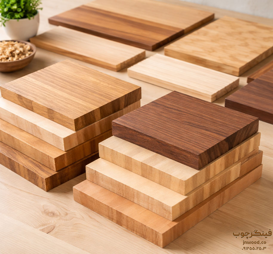 انواع ورق چوب فینگرجوینت